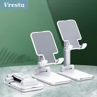 foldable desk phone holder stand for iphone 13 ipad xiaomi adjustable gravity metal desktop cell smartphone acessories portable