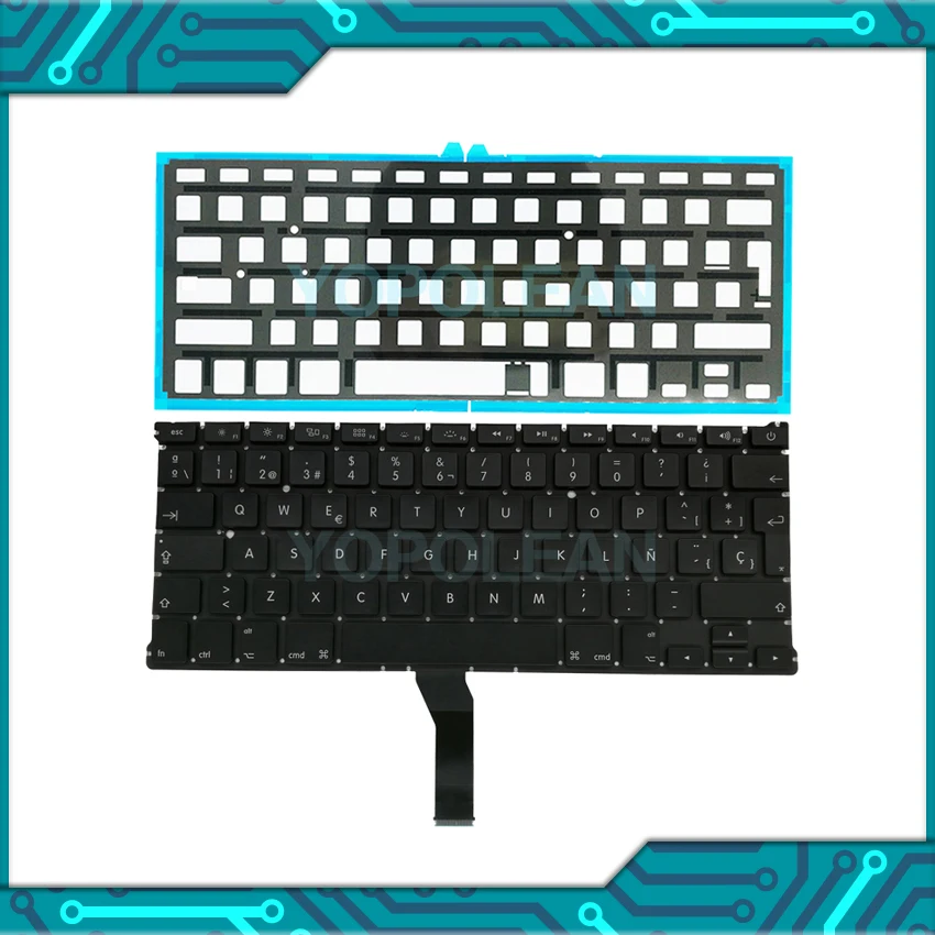 Новинка 5 шт./лот для Macbook Air 13 &quotA1369 A1466 испанская клавиатура с подсветкой 2011-2017