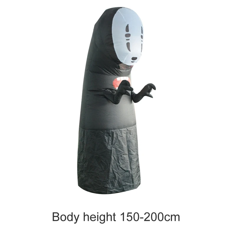 Надувные костюмы No Face для взрослых женщин мужчин Хэллоуина выступлений клубных