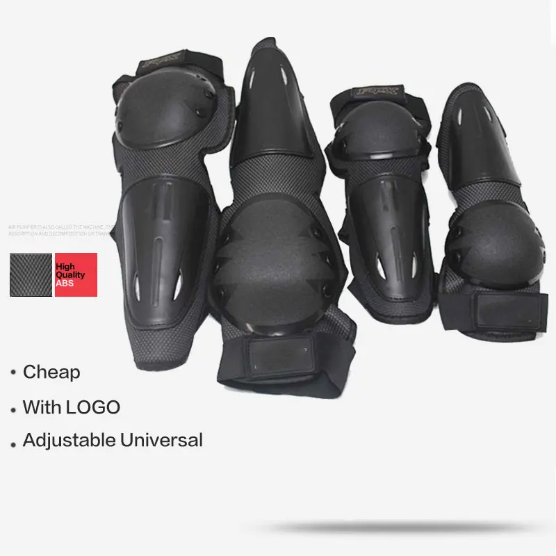 

4pc/s Motorcycle knee & elbow protective pads Motocross skating knee protectors riding protective Gears pads protection