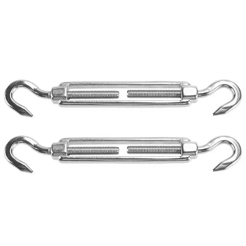 2шт M8 вертушка натяжитель провода 304 нержавеющая сталь крюк Веревка кабель