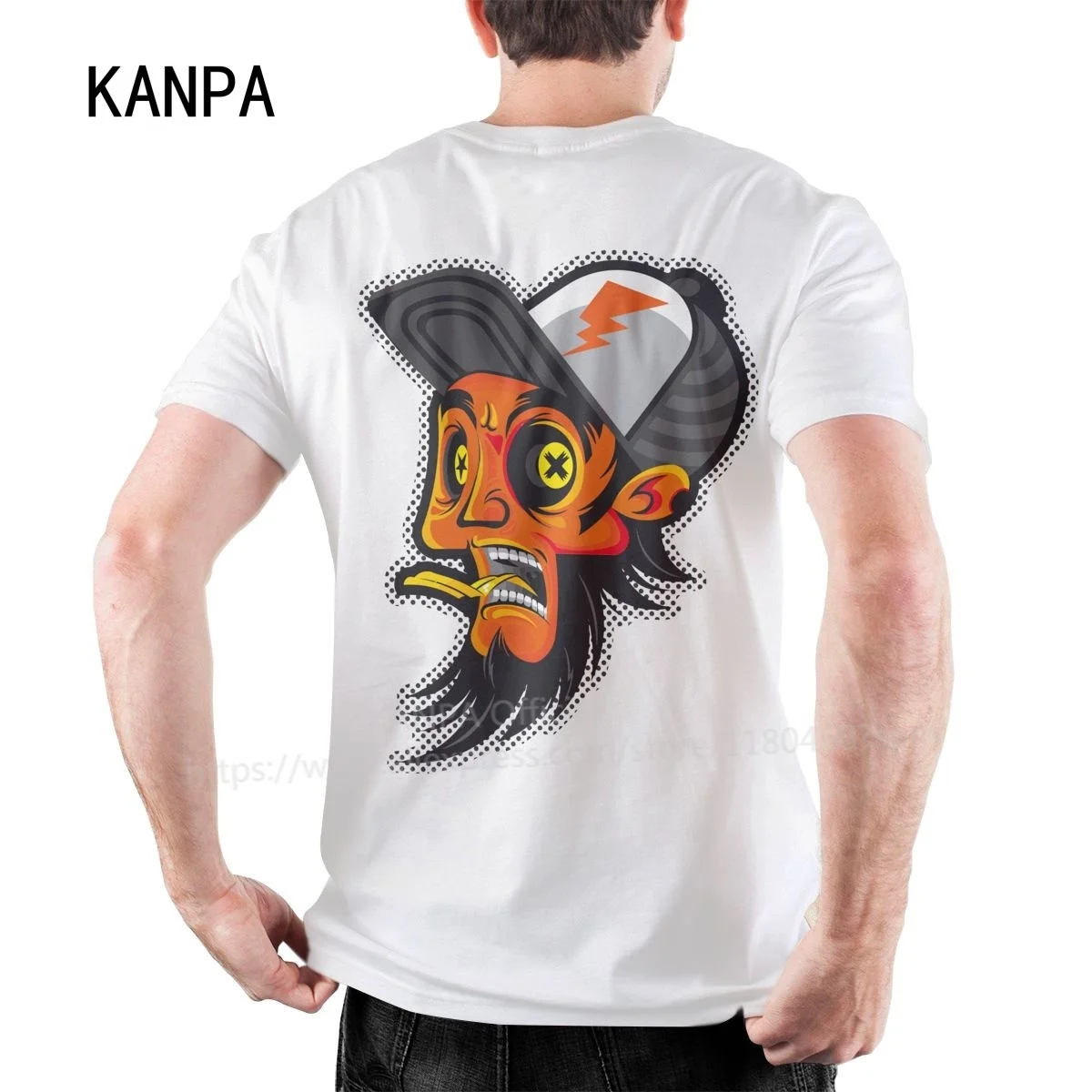 

Fashion Design Skulls Men's Cotton T-shirt Short Sleeve T Shirt Men Summer Tops Man High Street Graphic Novelty Tee Shirt 2021