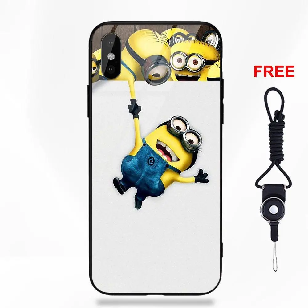 Gru Kids Minions D Me Мягкий ТПУ оправа закаленное стекло 2018 Новое поступление для Apple iPhone 5