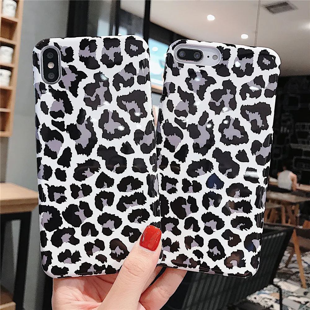 

Leopard Print Pattern Phone Case For iPhone 12 MINI 11 Pro Max X XR XS Max 7 8 PLUS Fashion Shockproof Hard PC Back Cover