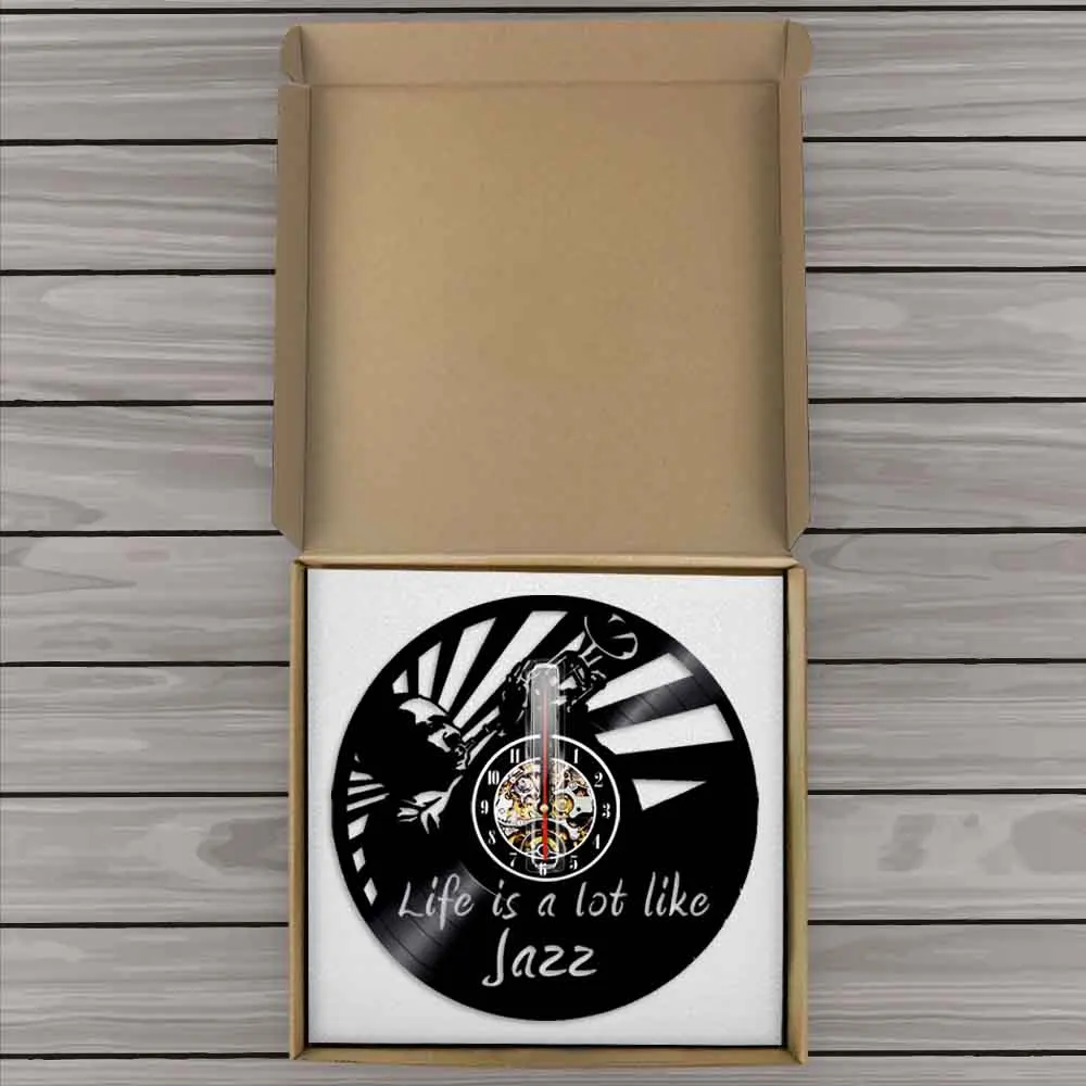 Джаз очень нравится виниловые часы для записи музыки цитаты настенные винтажные