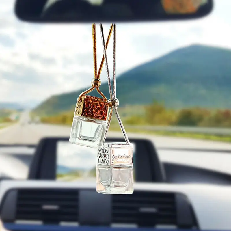 

10pcs Mini Hanging Empty Car Perfume Bottle Diffuser Air Freshner Gadget Ornament Hanging Empty Bottle Interior Accessory