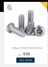 Gb819 Din965 M1 M1.2 M1.4 M1.6 M2 M2.5 M3 M4 M5 Нержавеющая сталь 304 Phillips плоской потайной головкой Micro крепежный винт