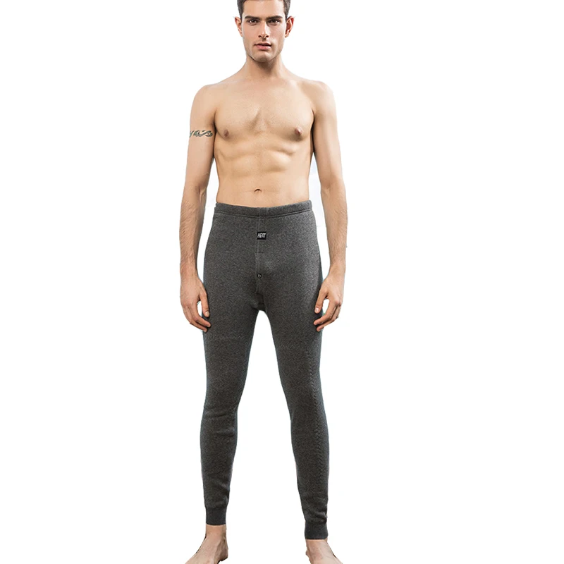 ZJX мужское зимнее термобелье нижнее белье леггинсы термоштаны мужские теплые