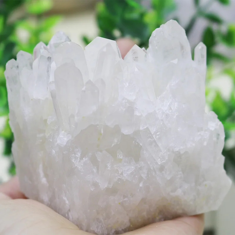 

338g Natural White Crystal Quartz Crystal Cluster Energy Healing Specimen Natural Stone radiation-resistant