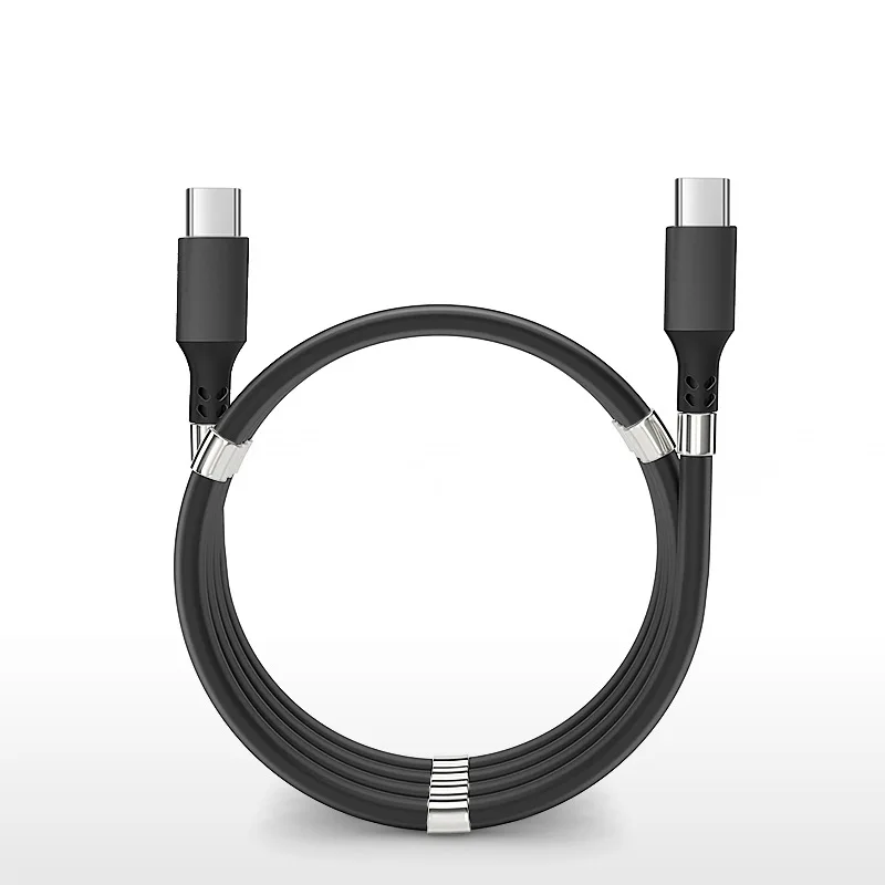 Кабель Nohon Micro USB Type-C для iPhone магнитный шнур с простой катушкой быстрой зарядки и