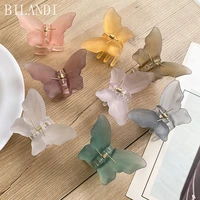 sweet butterfly grab hair clips large resin hair clip hair claws pins for women girl hair accessories head wearing
