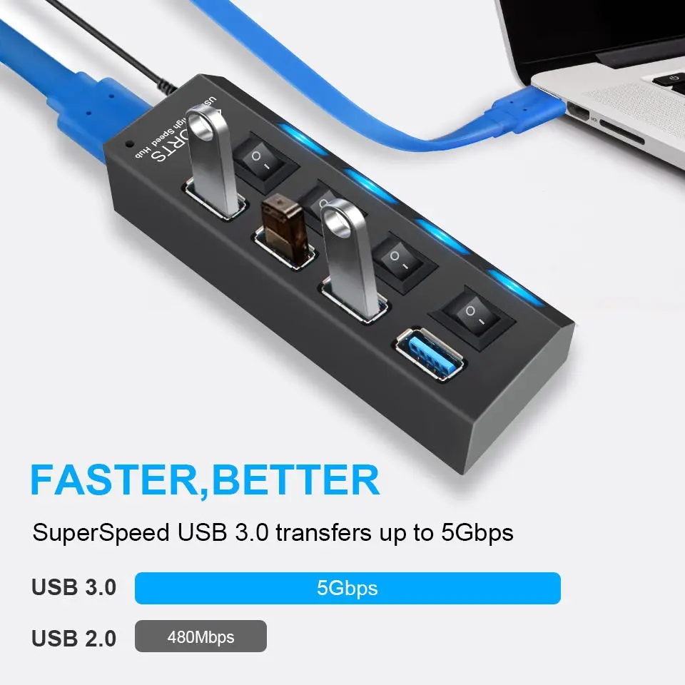 usb hub 3 0 hub usb 3 usb 2 0 multi usb splitter power adapter 47 port multiple expander 2 0 with switch for pc accessories free global shipping