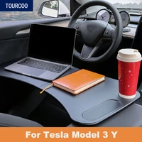 for tesla model 3 y car folding laptop table portable vehicle desk car modification accessories