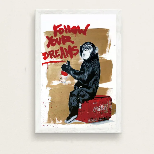 3 Banksy граффити современное искусство уличное искусство Искусство Живопись Шелковый Холст плакат настенный домашний декор - Цвет: 3