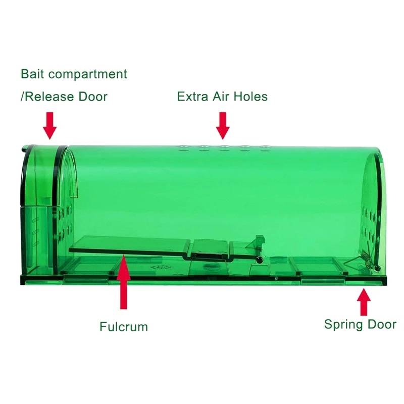 Humane Smart Mouse Trap-2 Pack No Kill Live Catch and Release Traps-Safe Around Kids &amp Pets-Works for Mice Rats Othe |
