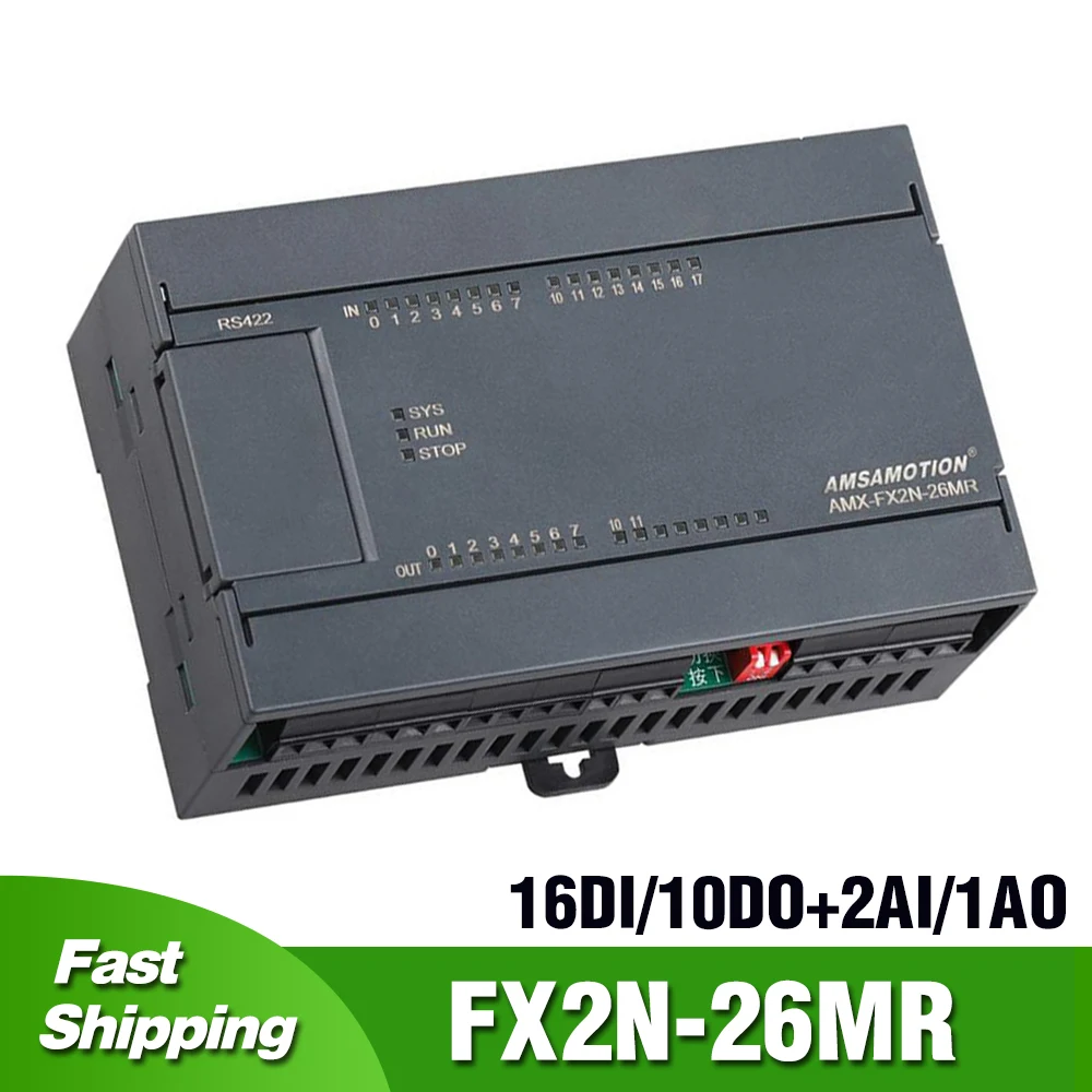 FX2N 26MR/MT Замена Mitsubishi оригинальный PLC 16I/16O 2AI/1AO аналоговый MELSEC поддержка модульного