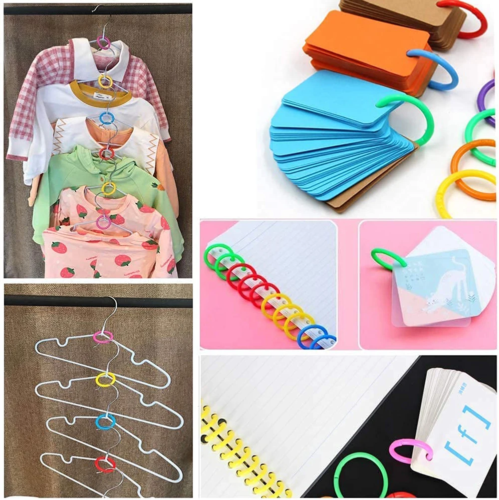 Переплетные кольца с цветными листьями многофункциональный круг 15-40 мм брелок