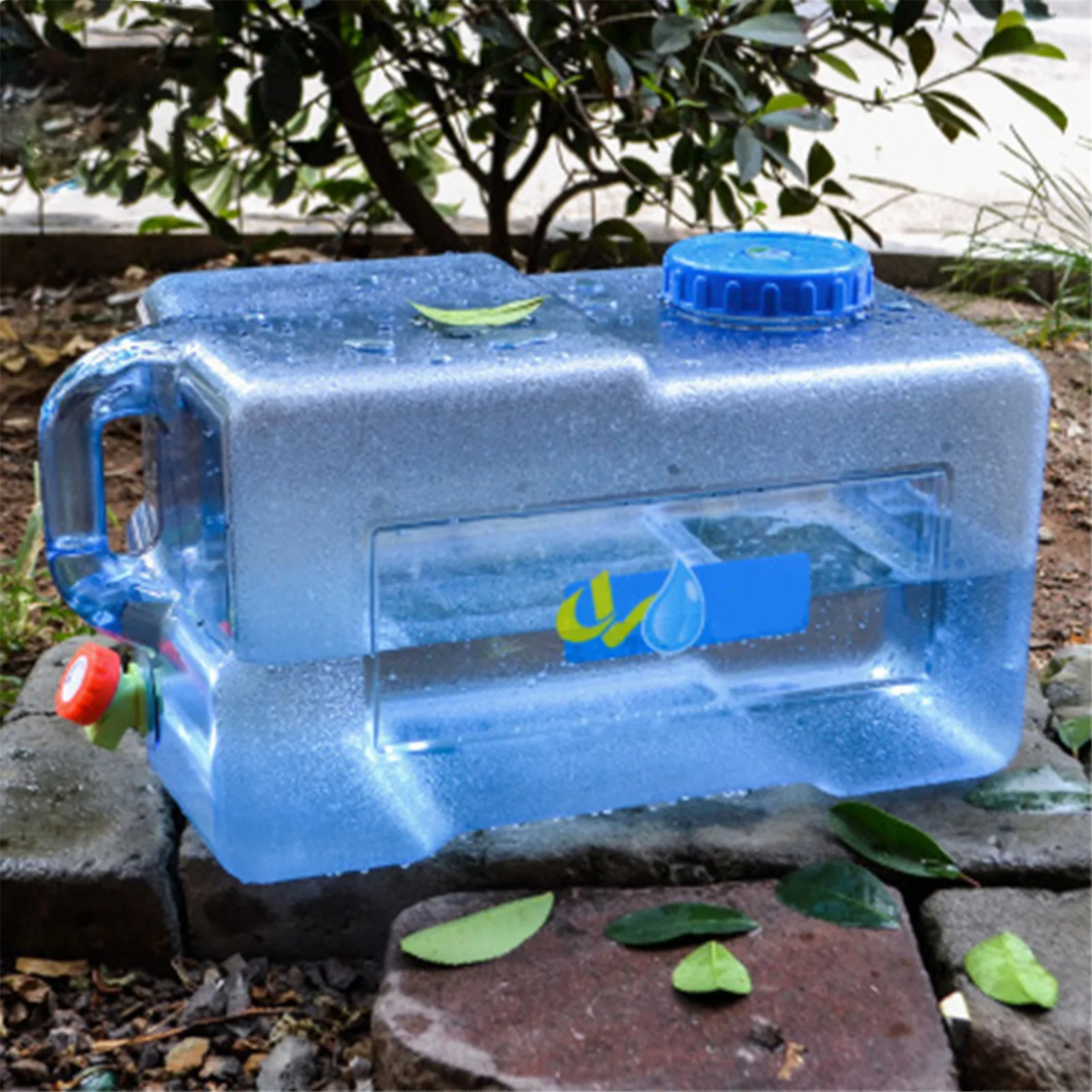 

25L Outdoor Equipment Square Car Bucket Thickened With Faucet Self-Driving Car Portable Bucket Professional Storage Container