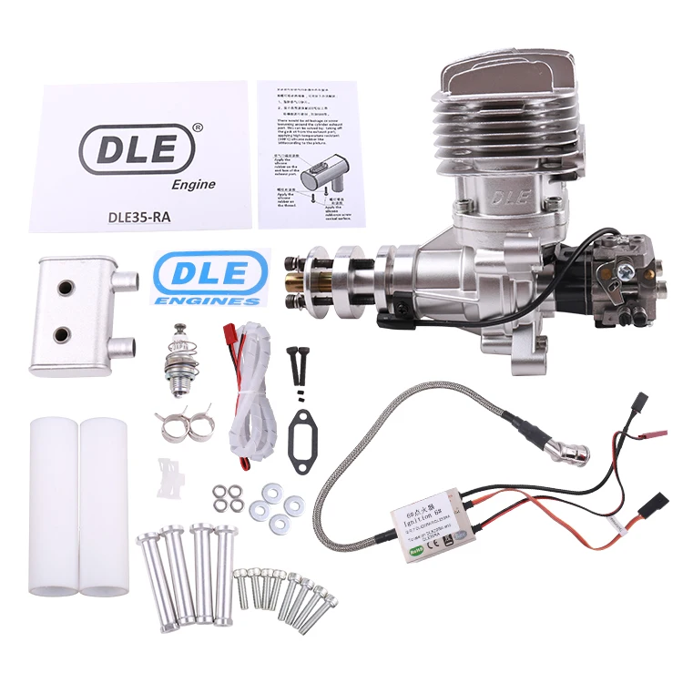 DLE35RA-small drill DLE 35RA газ Бензин/Бензин 35cc двигатель для RC модель самолета запчасти DLE35RA два штриха один цилиндр задний выхлоп - Цвет: DLE35RA-small drill