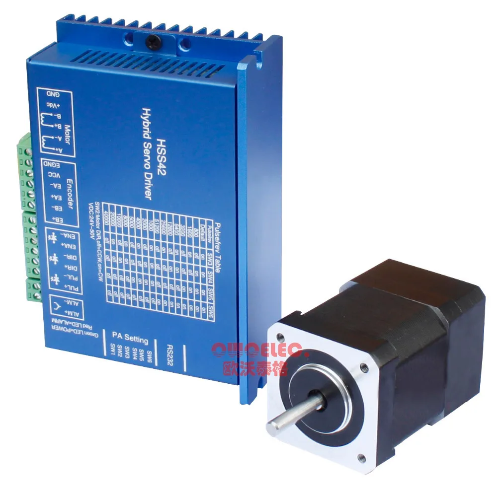 Комплект с чпу серводвигатель Гибридный замкнутый цикл шаговый легкий набор