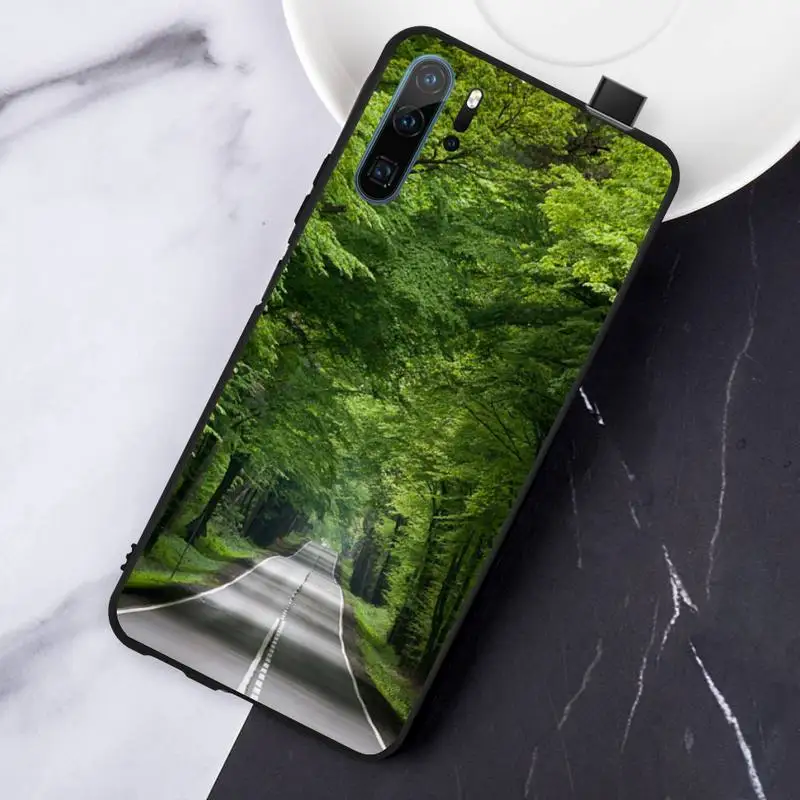

Mountain road travel tree fundas Phone Case For Huawei honor Mate P 10 20 30 40 Pro 10i 9 10 20 8 x Lite
