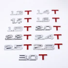 3D металлическая наклейка 1,3 1,4 1,5 1,6 1,8 2,0 2,5 2,8 T Эмблема багажника автомобиля для Ford Focus 2 3 Fiesta Ranger, Fusion Mondeo Mk2