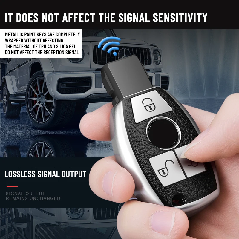 

Soft TPU Patent Leather Car Key Case Full Protection Cover For Mercedes Benz A / B / C / E / s GLC / G class Auto Accessories