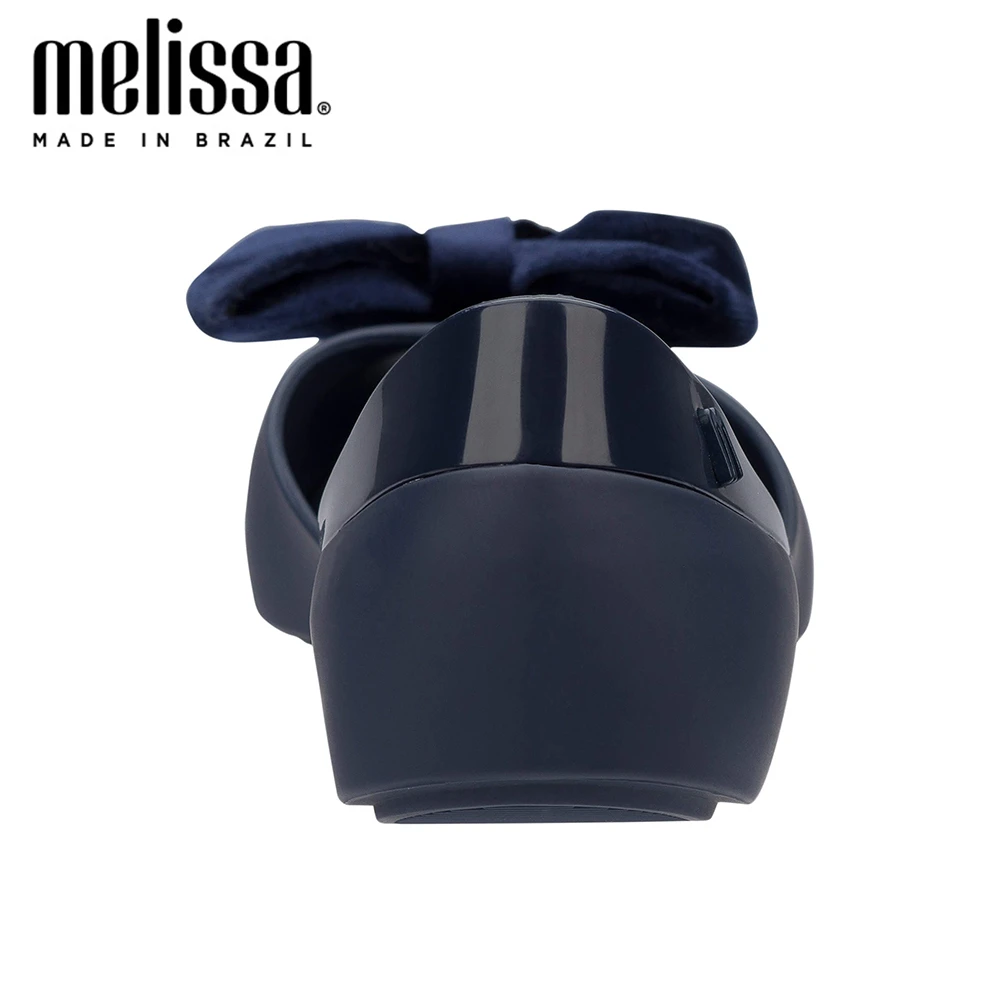 Melissa Queen VII тканевая женская прозрачная обувь с бантом модные сандалии для