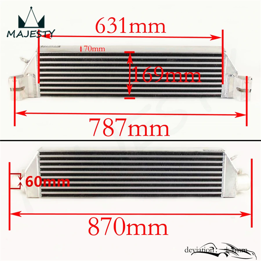 Красный турбо двойной интеркулер для Volkswagen VW GOLF MK5 MK6 GTI FSI JETTA 2 0 T|intercooler kit|twin