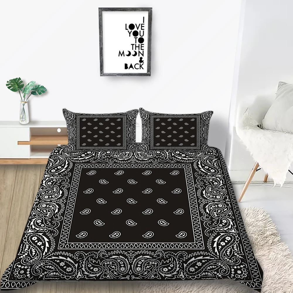 

Thumпостельные принадлежности, роскошный комплект постельного белья, этнический классический двуспальный размер, пододеяльник, мягкий, один...