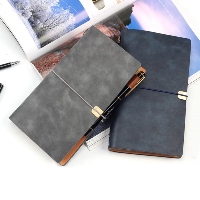 Ретро Бизнес спираль Padfolio журнал путешественник ноутбук PU кожа планировщик