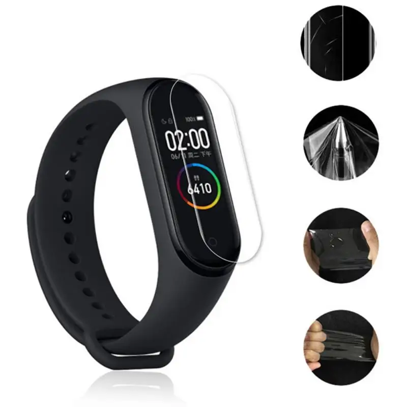 

Лидер продаж! 1-5 шт., Гидрогелевая Защитная пленка для смарт-браслета XiaoMi Band 4