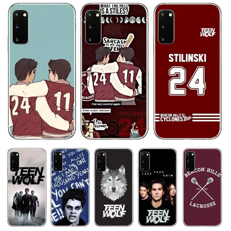 

Teen Wolf 24 Shell Cape Phone Case For Samsung Galaxy S8 S9 S10 Plus S10E S20FE A71 A51 A21S Clear Silicone Transparent Cover