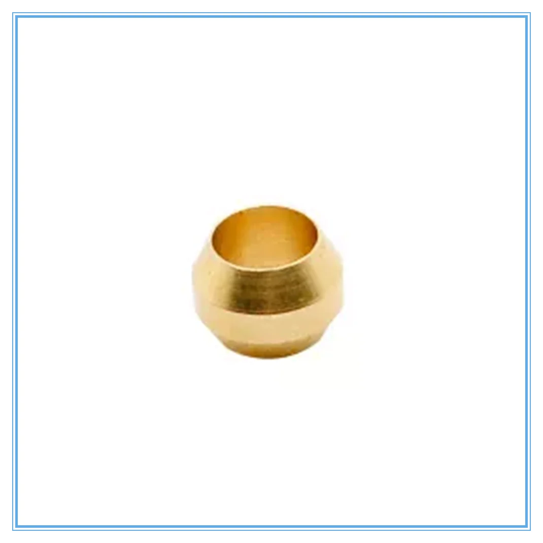 

10Pcs Brass Double taper ferrule 4 6 8 10 12 14mm OD Compression Sleeve seal ring fittings Tube centralized lubrication system