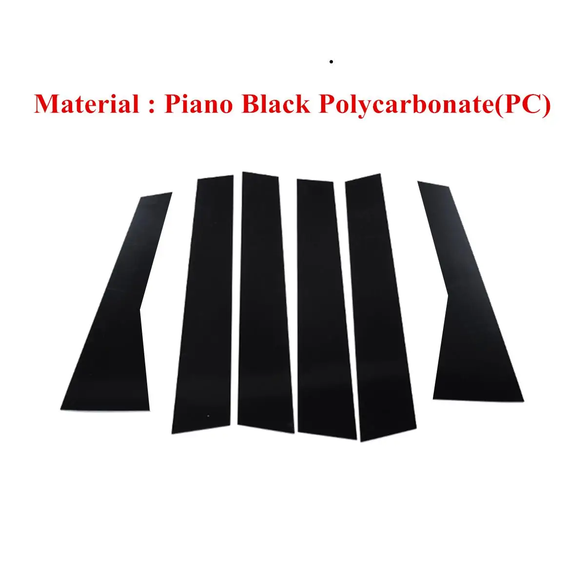 6 шт./набор декоративные черные стойки для окон и дверей Honda Fit JAZZ II III IV 2008 2009 2010 2020 |