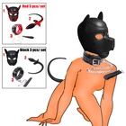 Набор для ролевых игр БДСМ, маска с капюшоном для щенков, маска для игр с собачьим хвостом, ошейник с поводком, секс-игрушка