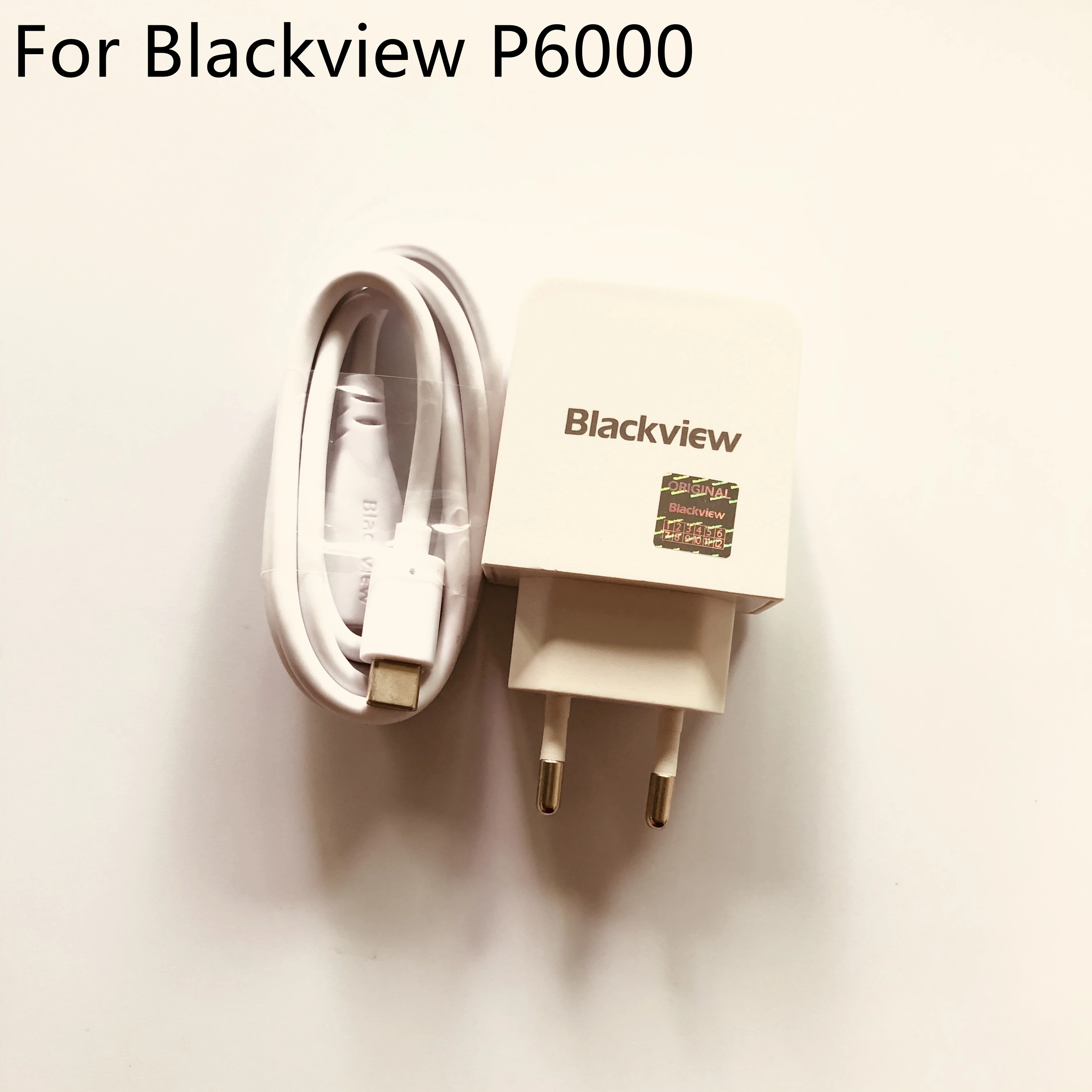 Оригинальное новое зарядное устройство для путешествий Blackview P6000 + кабель Type C