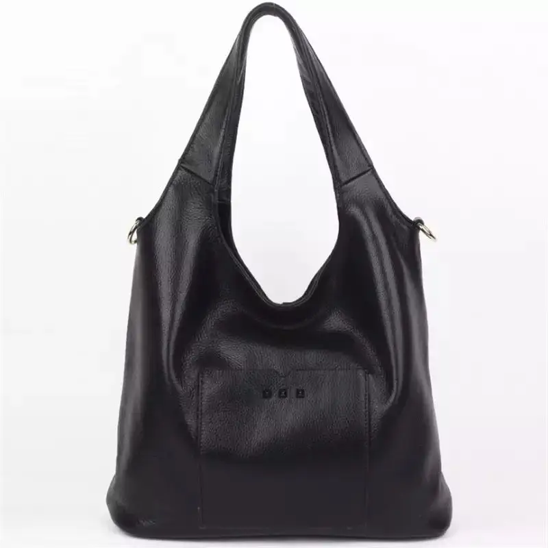 

European and American style fashion women's bag slung over one shoulder handbag slung over a large bag soft leather leather bag