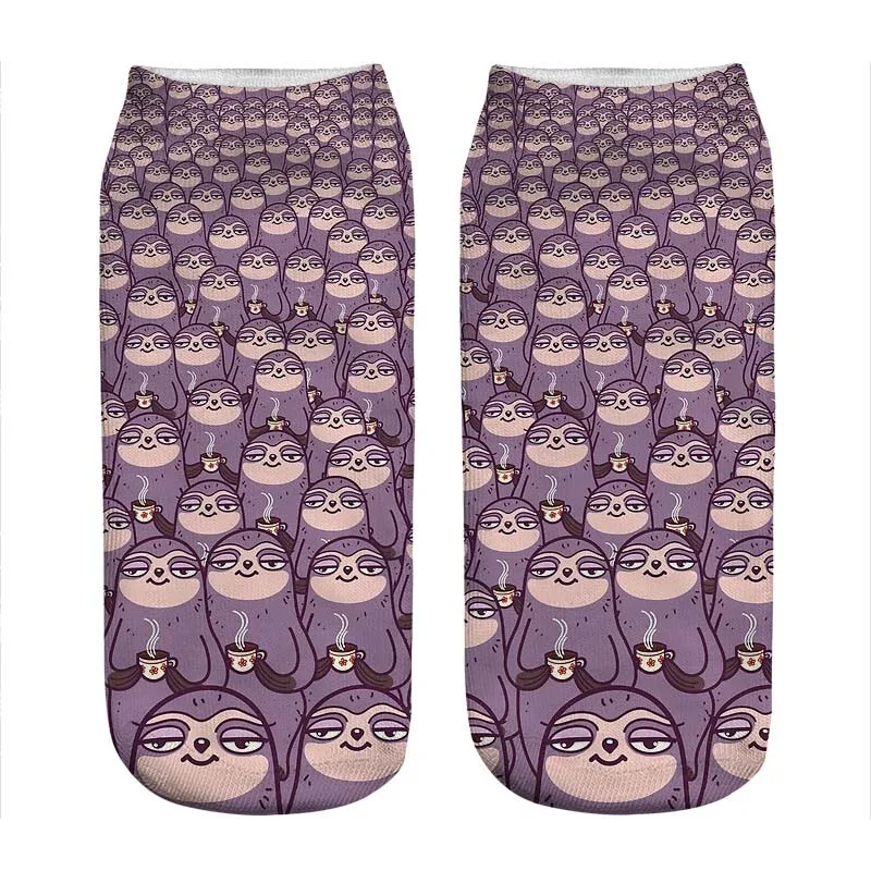 Женские носки 2021 кавайные липкие капельные черные с принтом женские Веселые