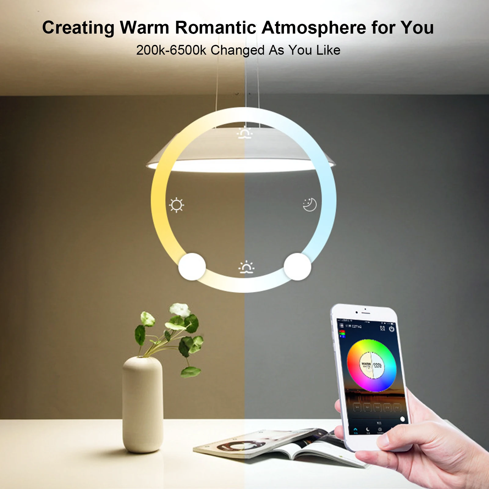 

WiFi BT S-mart Light Bulb 7W B22 E27 LED RGB Lamp for Android/ IOS 100-264V 16Millions Colors Dimmable Timer Function Magic Bulb