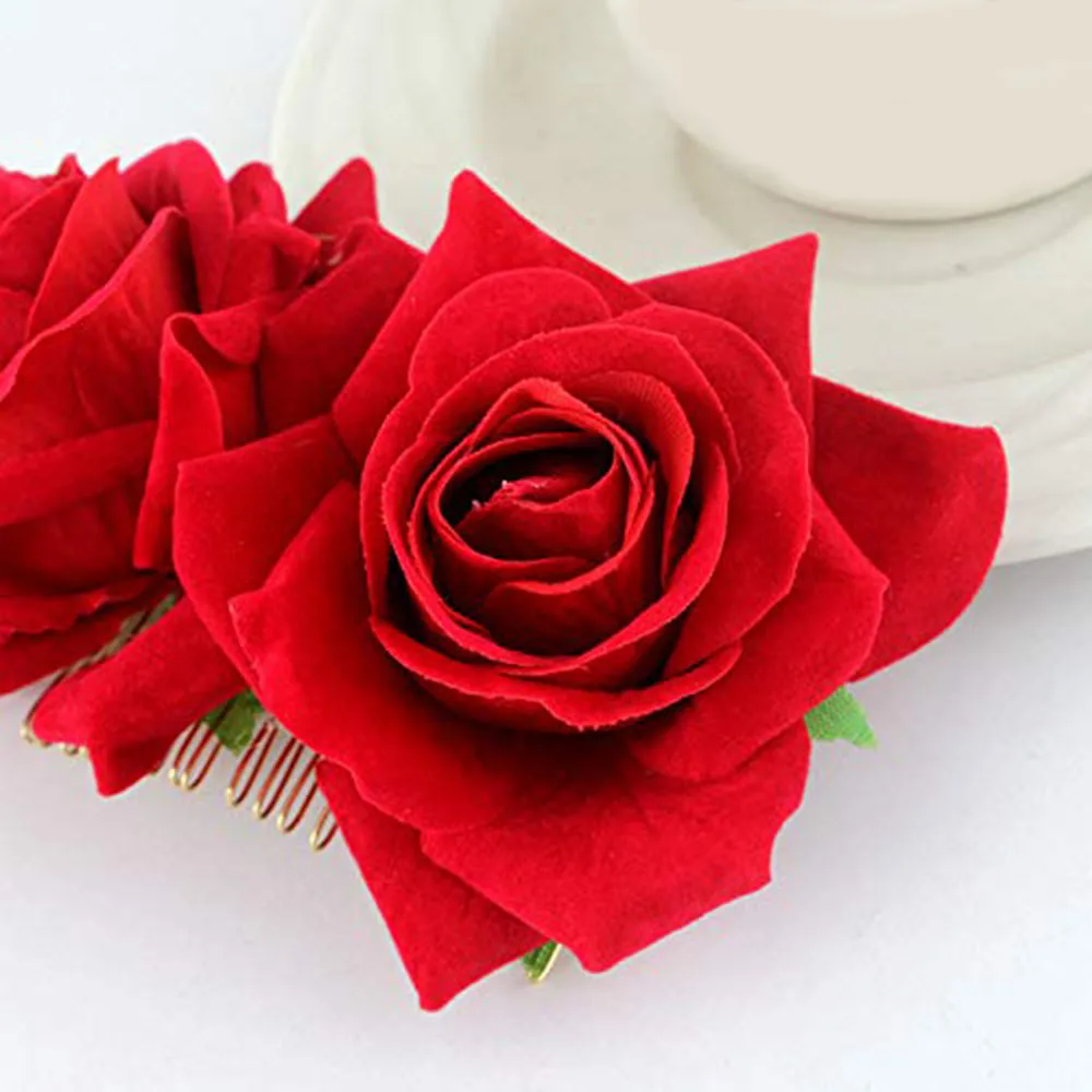 Заколка для волос в виде цветка розы| |