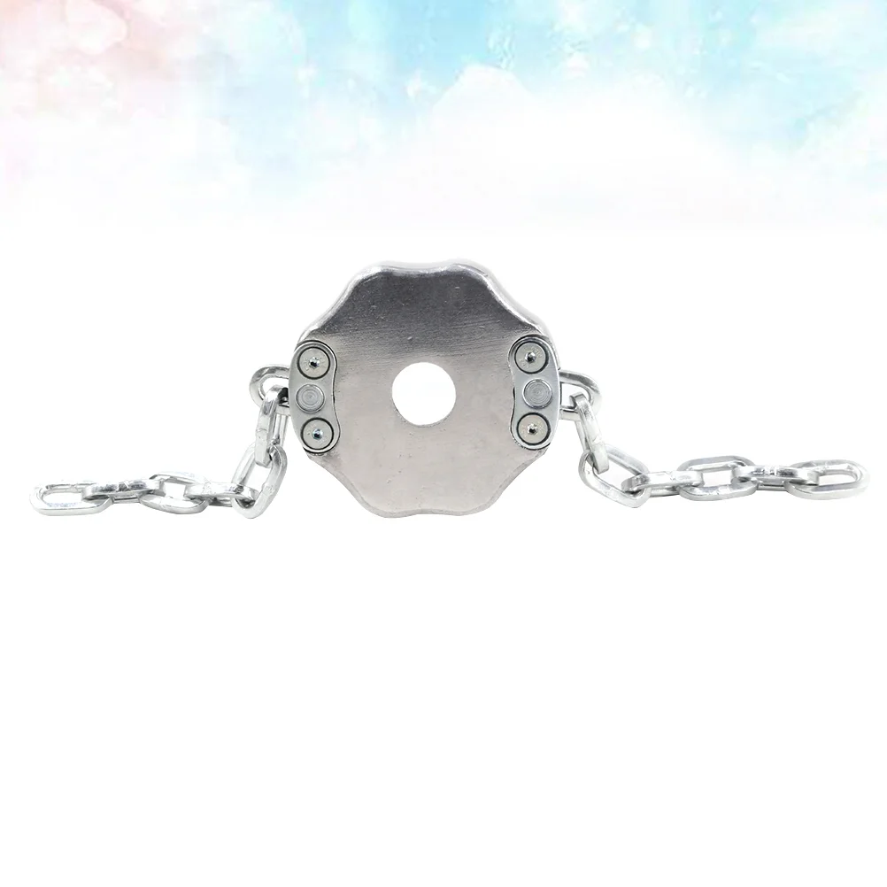 

Chain Grass Trimmer Head Hay Metal Field for Outdoor (Silver)