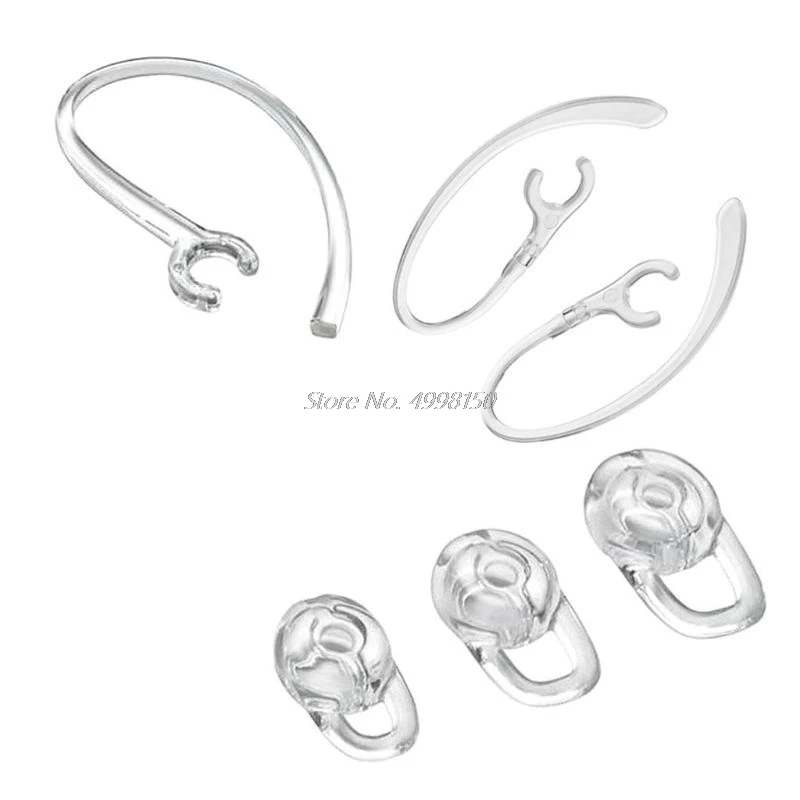 1 компл. Наушники вкладыши гелевые затычки для ушей с крючком Plantronics Brand M155/2M165 99%