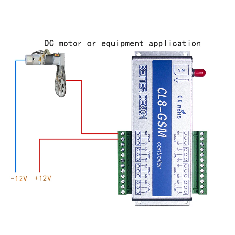

CL8-GSM Mobile Phone Remote Control Switch Relay Smart Switch Phone SMS Remote Control Switch-EU Plug