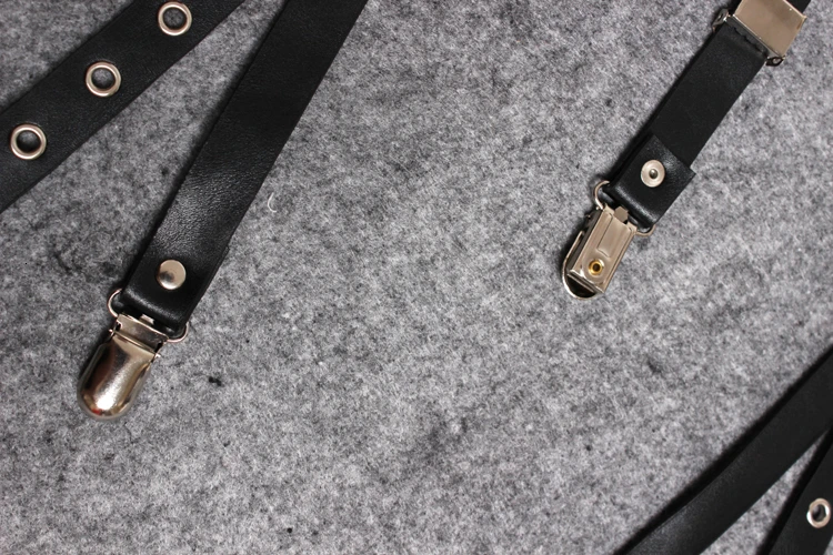 Заклепки на подтяжках панк Рок Аксессуары Регулируемый Косплей кожаный бандаж