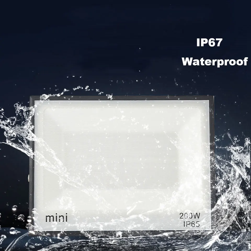 Светодиодный прожектор 10 Вт 20 30 50 100 150 200 AC220V IP67 Водонепроницаемый для наружного