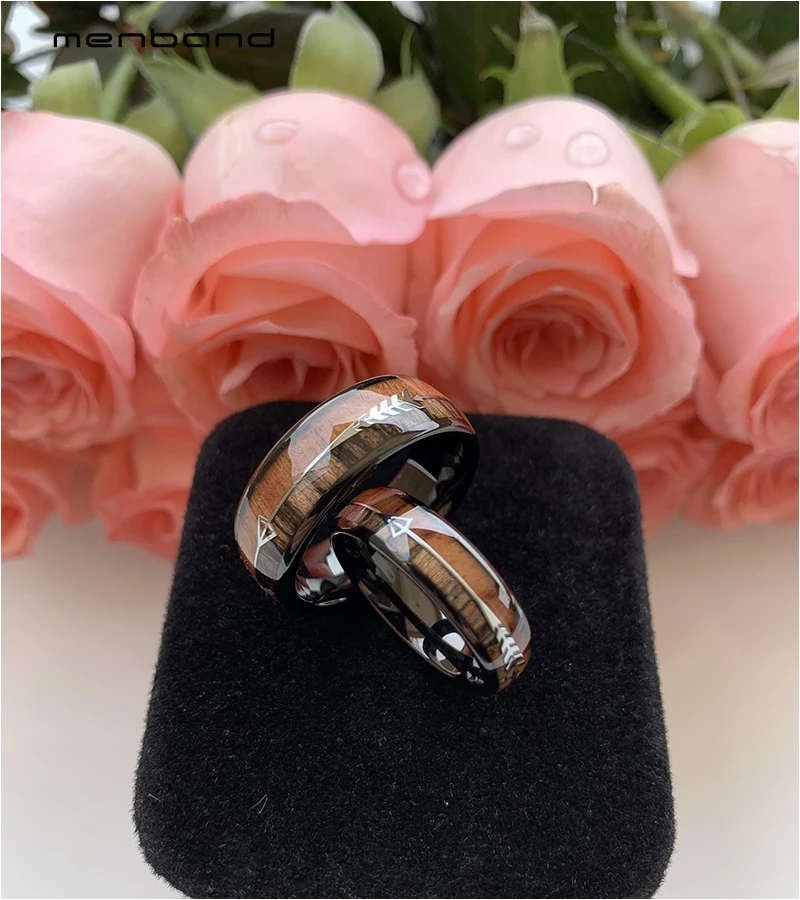 Черные вольфрамовые обручальные кольца для мужчин женщин мужские с