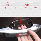 8 шт. ПВХ наклейка на дверную ручку автомобиля защитная пленка для Nissans Tiida Sylphy, Teana Note X-trail 1 2 T31 T32 Серена Almera Qashqai