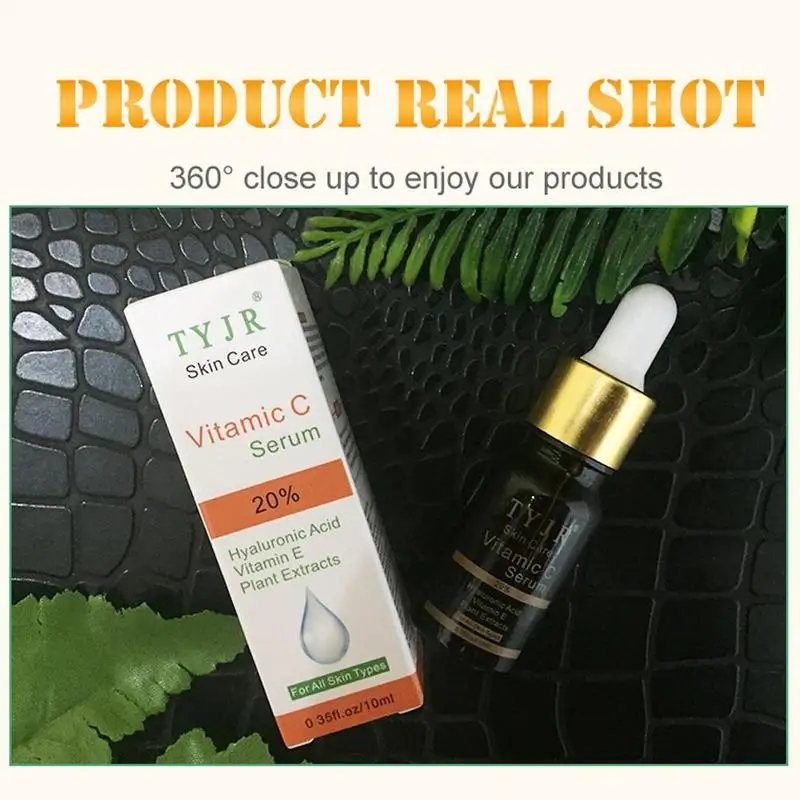 100% Pure Vitamin C Serum Liquid Freckle Removal Acne Fade Serum Whitening Face Anti-wrinkle Vc Dark Scars Spot Acid Hyalur A9G8