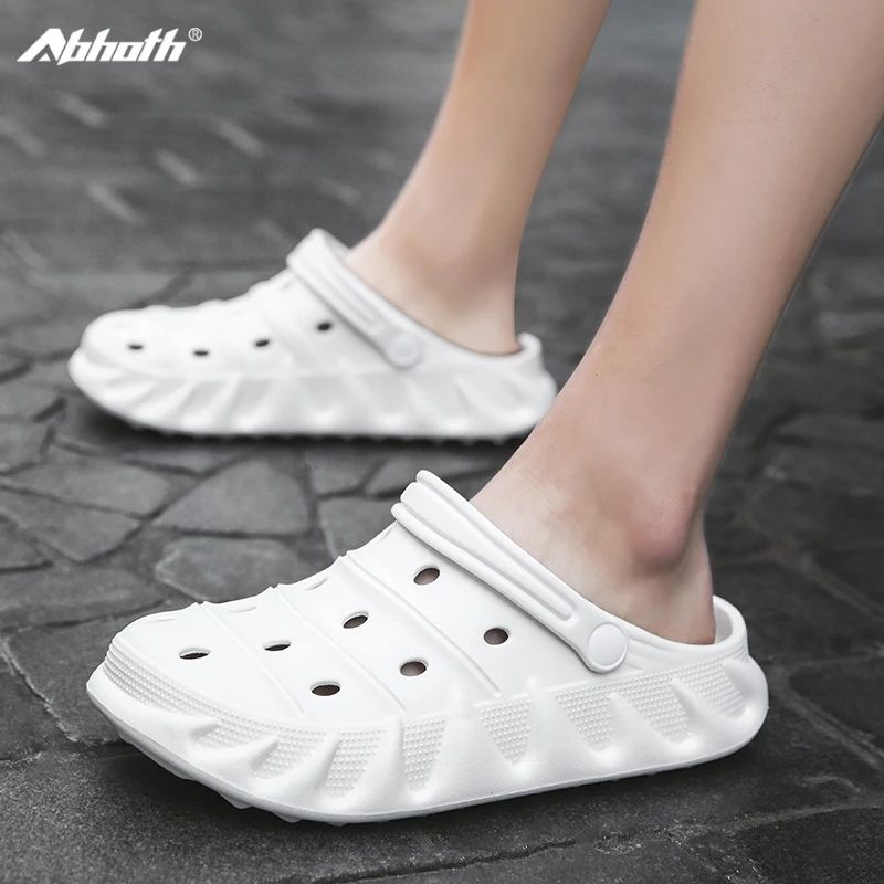 

Abhoth Men Casual Shoes Comfortable Breathable Hole Shoes Soft Bottom Sandalias Women Sandals Fashion Beach Sandalias De Pareja